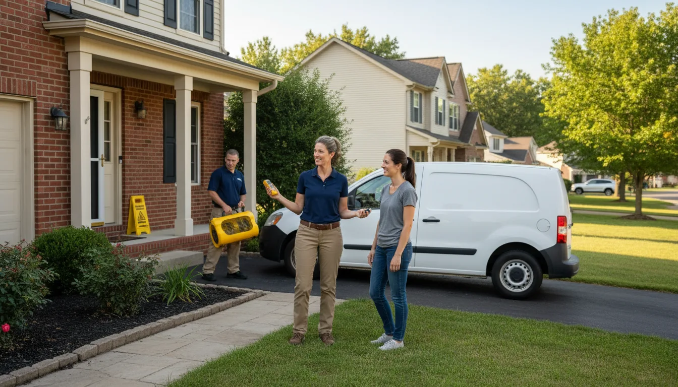 Residential water damage restoration in Hughesville, MO